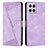 Coque Portefeuille Livre Cuir Etui Clapet Y08X pour Huawei Honor X8 4G Violet