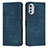 Coque Portefeuille Livre Cuir Etui Clapet Y08X pour Motorola Moto E32 Bleu