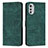 Coque Portefeuille Livre Cuir Etui Clapet Y08X pour Motorola Moto E32 Vert