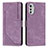 Coque Portefeuille Livre Cuir Etui Clapet Y08X pour Motorola Moto E32 Violet