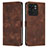 Coque Portefeuille Livre Cuir Etui Clapet Y08X pour Motorola Moto Edge 40 5G Marron