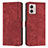 Coque Portefeuille Livre Cuir Etui Clapet Y08X pour Motorola Moto G73 5G Rouge