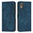 Coque Portefeuille Livre Cuir Etui Clapet Y08X pour Nokia C02 Bleu