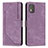 Coque Portefeuille Livre Cuir Etui Clapet Y08X pour Nokia C02 Violet