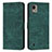 Coque Portefeuille Livre Cuir Etui Clapet Y08X pour Nokia C110 Vert