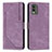 Coque Portefeuille Livre Cuir Etui Clapet Y08X pour Nokia C210 Violet