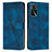 Coque Portefeuille Livre Cuir Etui Clapet Y08X pour Oppo A16s Bleu