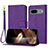 Coque Portefeuille Livre Cuir Etui Clapet Y09X pour Google Pixel 7 5G Violet