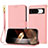 Coque Portefeuille Livre Cuir Etui Clapet Y09X pour Google Pixel 8 5G Or Rose