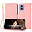 Coque Portefeuille Livre Cuir Etui Clapet Y09X pour Motorola Moto Edge 30 Lite 5G Or Rose