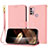 Coque Portefeuille Livre Cuir Etui Clapet Y09X pour Motorola Moto G20 Or Rose