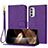 Coque Portefeuille Livre Cuir Etui Clapet Y09X pour Motorola Moto G31 Violet