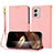 Coque Portefeuille Livre Cuir Etui Clapet Y09X pour Motorola Moto G53 5G Or Rose