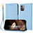 Coque Portefeuille Livre Cuir Etui Clapet Y09X pour Nokia G21 Bleu