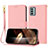 Coque Portefeuille Livre Cuir Etui Clapet Y09X pour Nokia G22 Or Rose