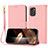 Coque Portefeuille Livre Cuir Etui Clapet Y09X pour Nokia G60 5G Or Rose