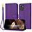 Coque Portefeuille Livre Cuir Etui Clapet Y09X pour Nokia G60 5G Violet