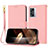 Coque Portefeuille Livre Cuir Etui Clapet Y09X pour Oppo A57 5G Or Rose