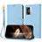 Coque Portefeuille Livre Cuir Etui Clapet Y09X pour Oppo A77 5G Bleu