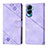 Coque Portefeuille Livre Cuir Etui Clapet YB1 pour Huawei Honor 90 Lite 5G Violet