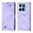 Coque Portefeuille Livre Cuir Etui Clapet YB1 pour Huawei Honor X6a Violet