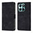 Coque Portefeuille Livre Cuir Etui Clapet YB1 pour Huawei Honor X8b Noir