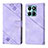 Coque Portefeuille Livre Cuir Etui Clapet YB1 pour Huawei Honor X8b Violet