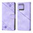 Coque Portefeuille Livre Cuir Etui Clapet YB1 pour Motorola Moto Edge 40 Pro 5G Violet