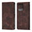 Coque Portefeuille Livre Cuir Etui Clapet YB1 pour Motorola Moto Edge Plus (2023) 5G Marron