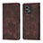 Coque Portefeuille Livre Cuir Etui Clapet YB1 pour Motorola Moto G 5G (2023) Marron