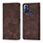 Coque Portefeuille Livre Cuir Etui Clapet YB1 pour Motorola Moto G Play (2023) Marron