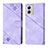 Coque Portefeuille Livre Cuir Etui Clapet YB1 pour Motorola Moto G53 5G Violet