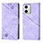 Coque Portefeuille Livre Cuir Etui Clapet YB1 pour Motorola Moto G54 5G Violet