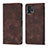 Coque Portefeuille Livre Cuir Etui Clapet YB1 pour Motorola Moto G72 Marron