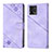 Coque Portefeuille Livre Cuir Etui Clapet YB1 pour Motorola Moto G72 Violet