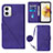Coque Portefeuille Livre Cuir Etui Clapet YB1 pour Motorola Moto G73 5G Violet