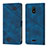 Coque Portefeuille Livre Cuir Etui Clapet YB1 pour Nokia C100 Bleu