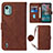 Coque Portefeuille Livre Cuir Etui Clapet YB1 pour Nokia C12 Petit