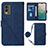 Coque Portefeuille Livre Cuir Etui Clapet YB1 pour Nokia C210 Bleu