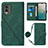 Coque Portefeuille Livre Cuir Etui Clapet YB1 pour Nokia C210 Vert