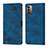 Coque Portefeuille Livre Cuir Etui Clapet YB1 pour Nokia G21 Bleu