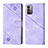 Coque Portefeuille Livre Cuir Etui Clapet YB1 pour Nokia G21 Violet