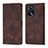 Coque Portefeuille Livre Cuir Etui Clapet YB1 pour Oppo A16s Marron