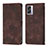 Coque Portefeuille Livre Cuir Etui Clapet YB1 pour Oppo A57 5G Marron