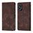 Coque Portefeuille Livre Cuir Etui Clapet YB1 pour Oppo A58 4G Marron