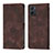 Coque Portefeuille Livre Cuir Etui Clapet YB1 pour Oppo A96 4G Marron