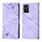 Coque Portefeuille Livre Cuir Etui Clapet YB1 pour Oppo A96 4G Violet