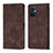 Coque Portefeuille Livre Cuir Etui Clapet YB1 pour Oppo A96 5G Marron