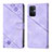 Coque Portefeuille Livre Cuir Etui Clapet YB1 pour Oppo A96 5G Violet