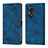 Coque Portefeuille Livre Cuir Etui Clapet YB1 pour Oppo Reno8 T 4G Bleu
